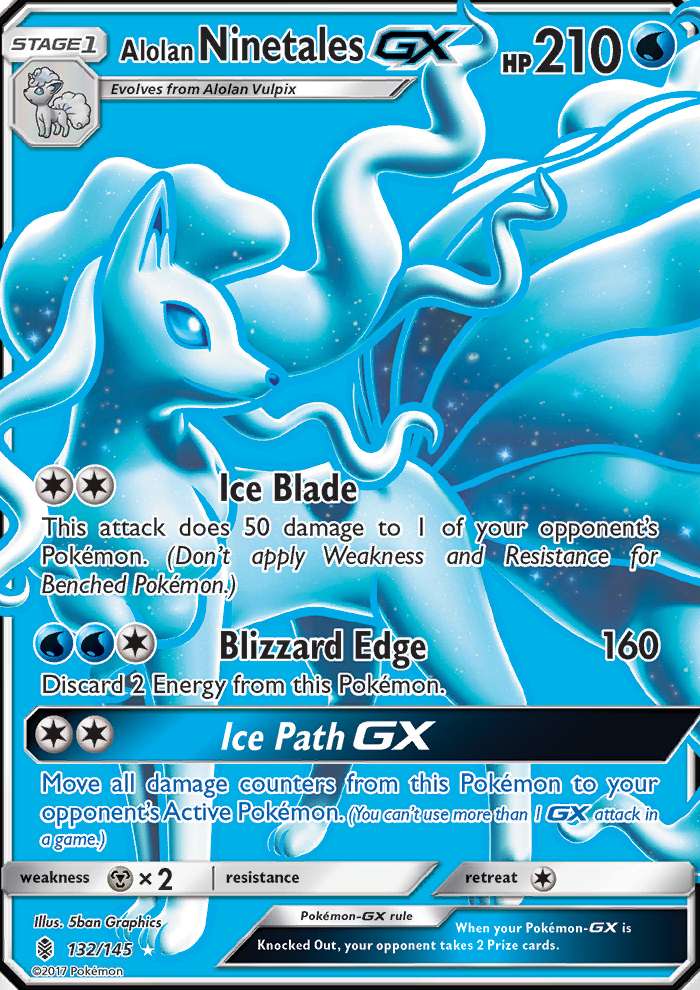 Alolan Ninetales GX 132 Guardians Rising 2017 Pokemon Card alolan-ninetales-gx-132-guardians-rising-2017-pokemon-card