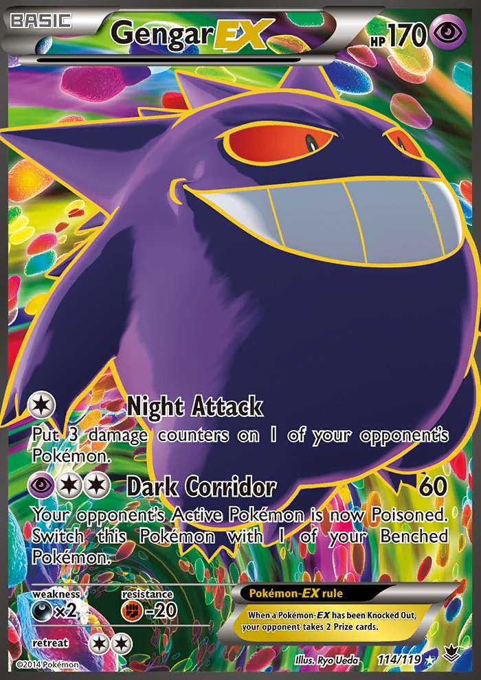 Gengar-EX 114/119 2014 Card