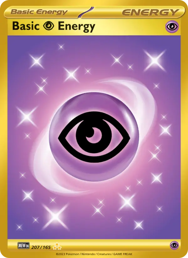 Basic Psychic Energy Hyper rare Pokemon card #207 from 151