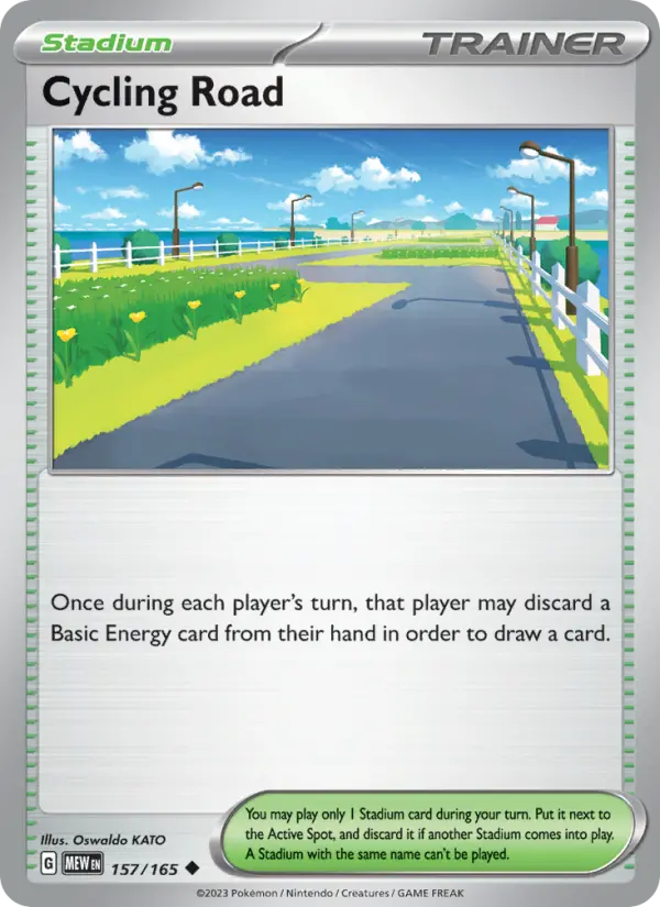 Cycling Road Uncommon Pokemon card #157 from 151