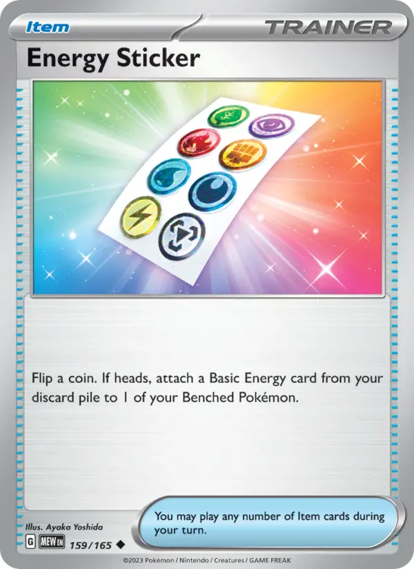 Energy Sticker Uncommon Pokemon card #159 from 151
