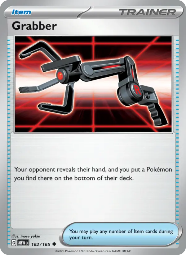 Grabber Uncommon Pokemon card #162 from 151