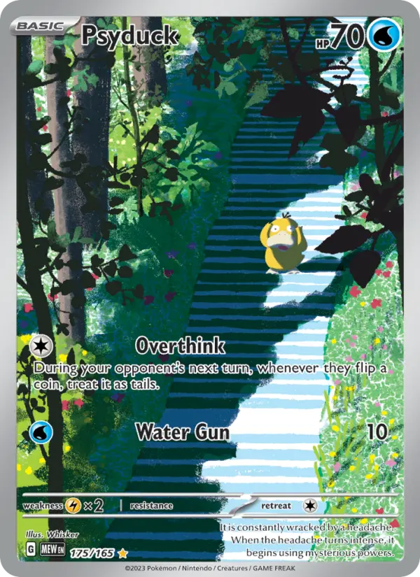 Psyduck Illustration rare Pokemon card #175 from 151