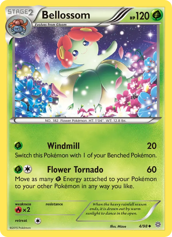 Bellossom Uncommon Pokemon card #4 from Ancient Origins