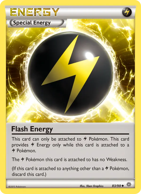 Flash Energy Uncommon Pokemon card #83 from Ancient Origins