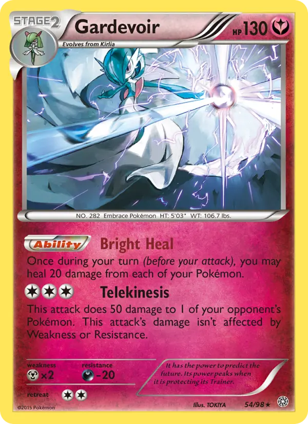 Gardevoir Rare Pokemon card #54 from Ancient Origins