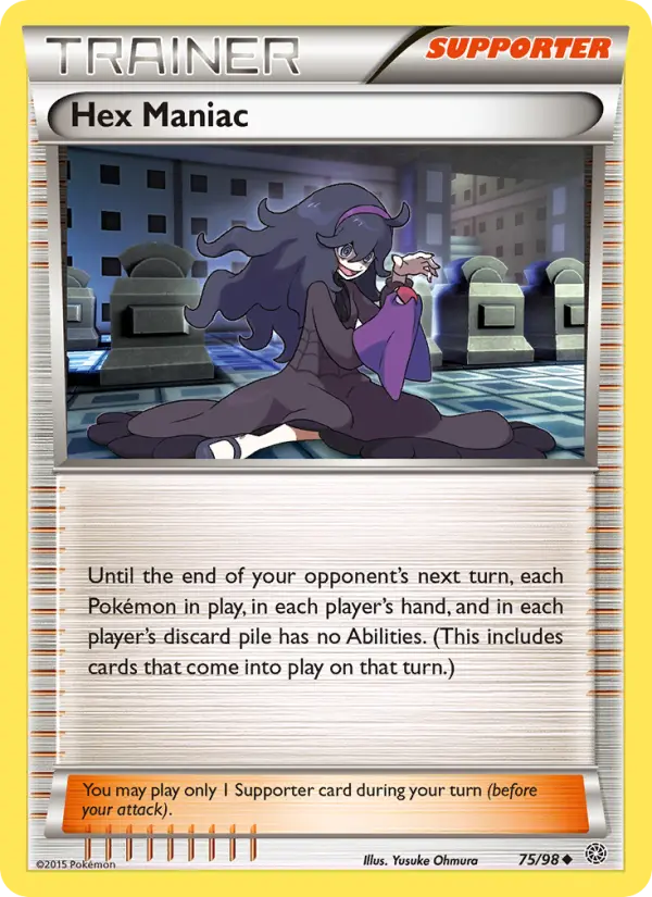 Hex Maniac Uncommon Pokemon card #75 from Ancient Origins