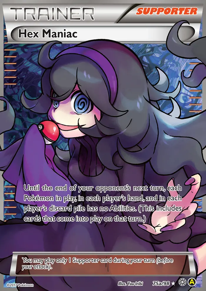 Hex Maniac Uncommon Pokemon card #75a from Ancient Origins