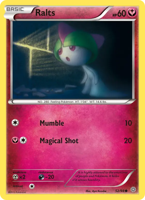 Ralts Common Pokemon card #52 from Ancient Origins