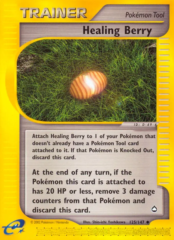 Healing Berry Uncommon Pokemon card #125 from Aquapolis