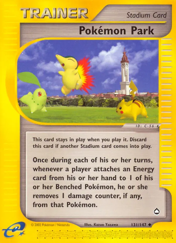 Pokémon Park Uncommon Pokemon card #131 from Aquapolis