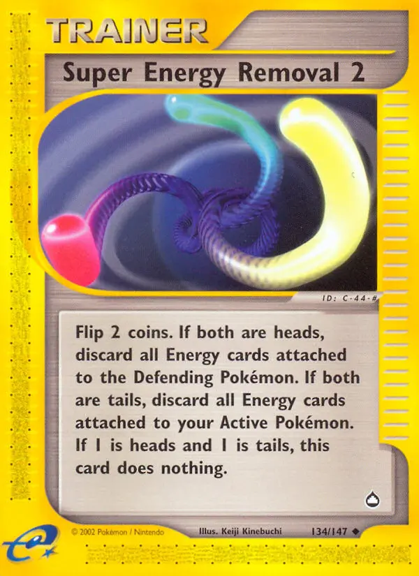 Super Energy Removal 2 Uncommon Pokemon card #134 from Aquapolis