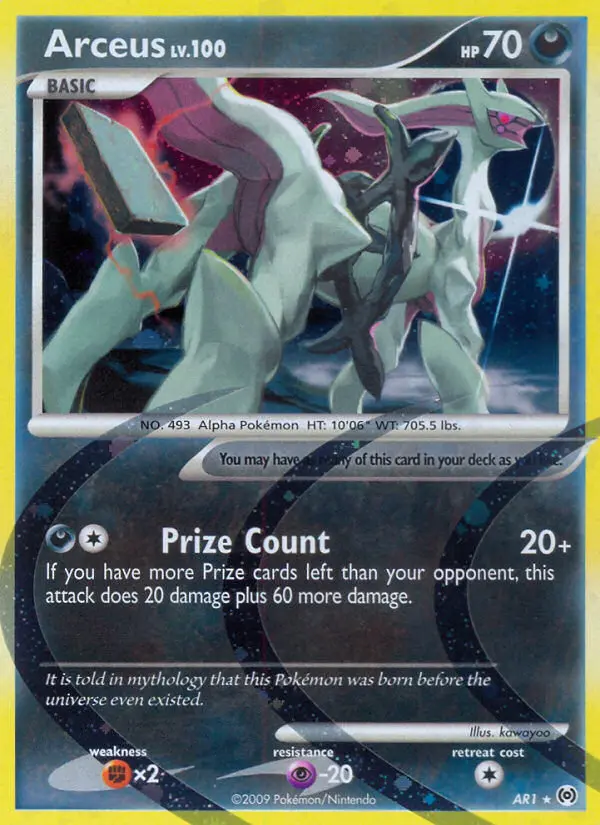 Arceus representative card artwork