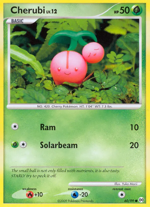 Cherubi Common Pokemon card #60 from Arceus