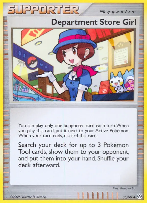 Department Store Girl Uncommon Pokemon card #85 from Arceus