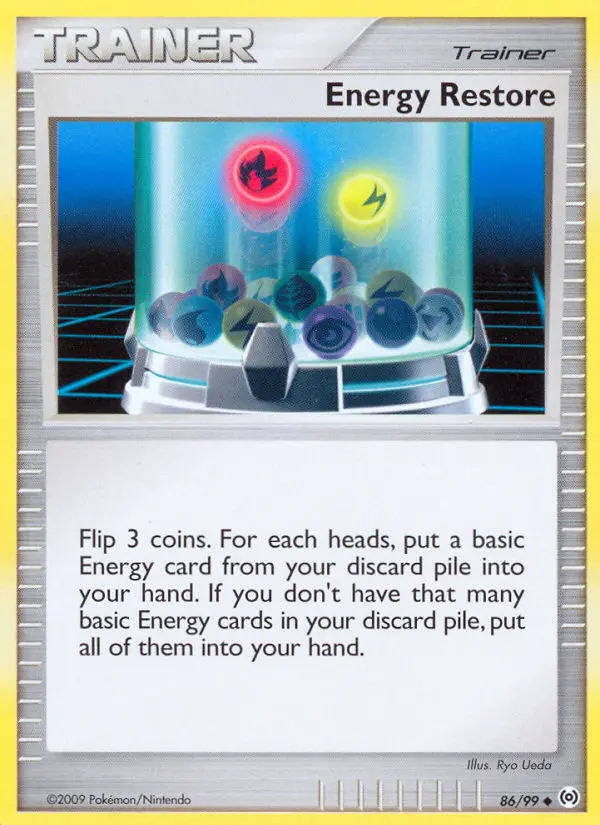Energy Restore Uncommon Pokemon card #86 from Arceus