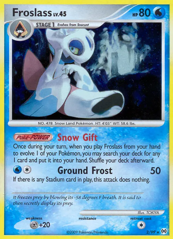 Froslass Rare Holo Pokemon card #2 from Arceus