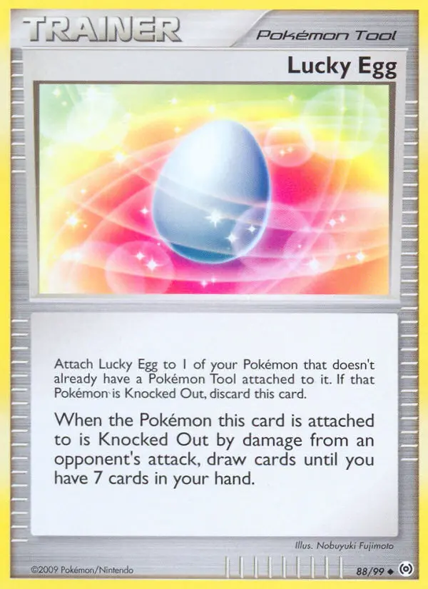 Lucky Egg Uncommon Pokemon card #88 from Arceus