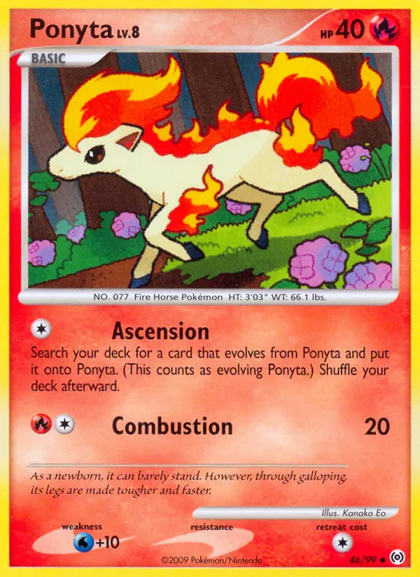 Ponyta Uncommon Pokemon card #46 from Arceus