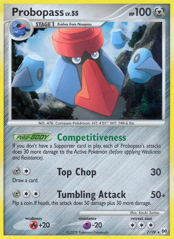 Probopass Rare Holo Pokemon card #7 from Arceus