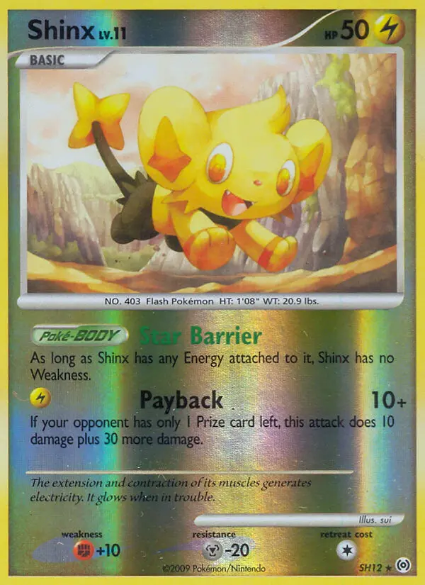 Shinx Rare Pokemon card #SH12 from Arceus
