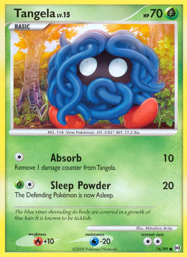 Tangela Common Pokemon card #76 from Arceus