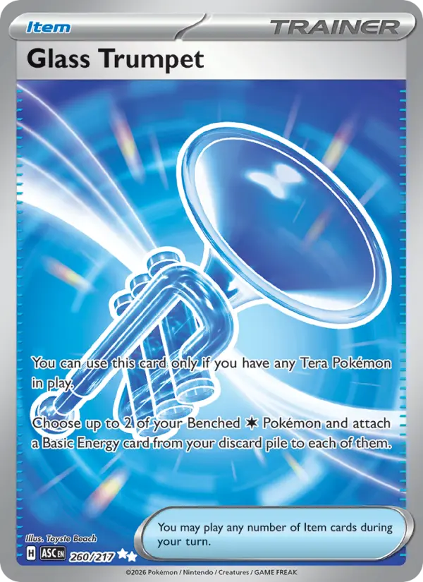 Glass Trumpet Ultra Rare Pokemon card #260 from Ascended Heroes