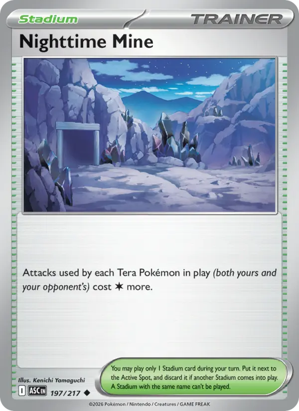 Nighttime Mine Uncommon Pokemon card #197 from Ascended Heroes