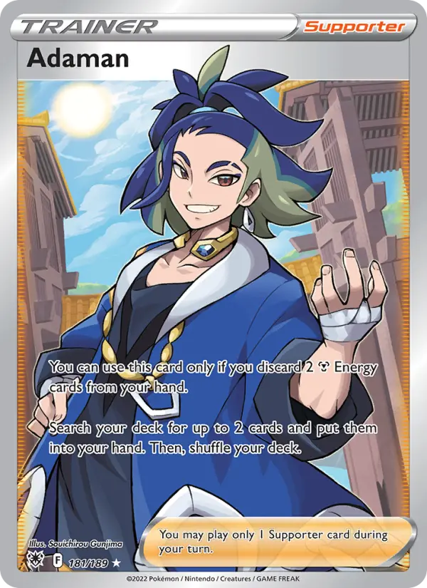 Adaman Ultra Rare Pokemon card #181 from Astral Radiance