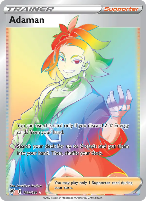 Adaman Secret Rare Pokemon card #199 from Astral Radiance