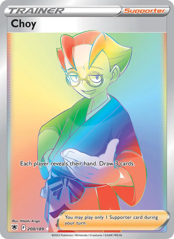 Choy Secret Rare Pokemon card #200 from Astral Radiance