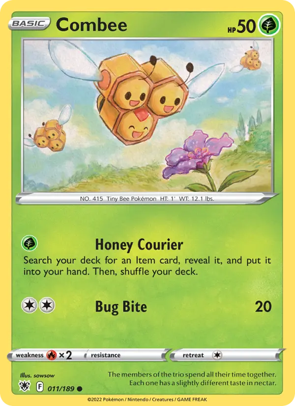 Combee Common Pokemon card #011 from Astral Radiance