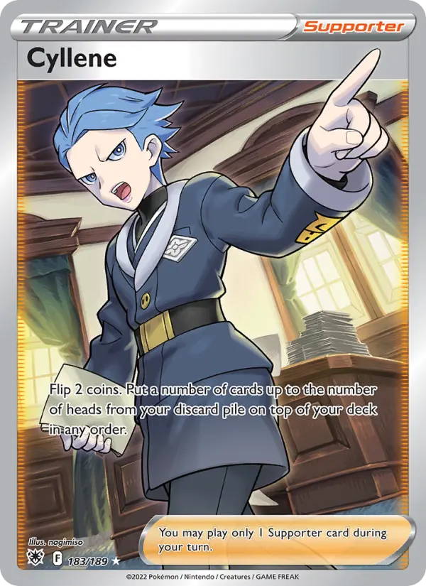 Cyllene Ultra Rare Pokemon card #183 from Astral Radiance