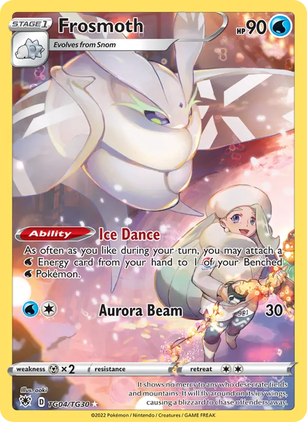 Frosmoth Rare Pokemon card #TG04 from Astral Radiance