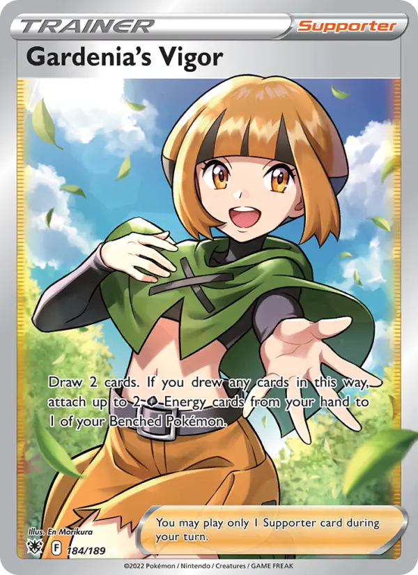 Gardenia's Vigor Ultra Rare Pokemon card #184 from Astral Radiance