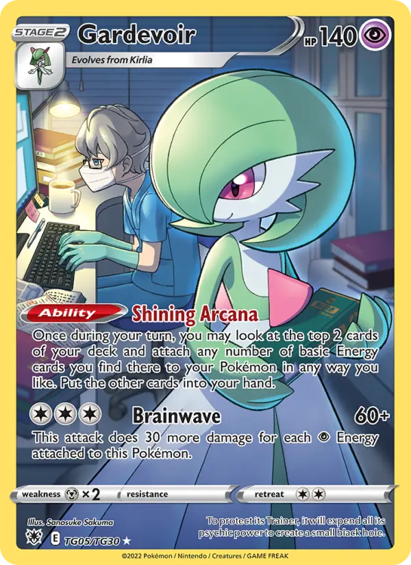 Gardevoir Rare Pokemon card #TG05 from Astral Radiance