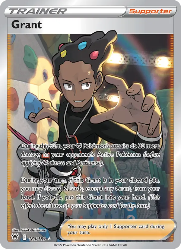 Grant Ultra Rare Pokemon card #185 from Astral Radiance