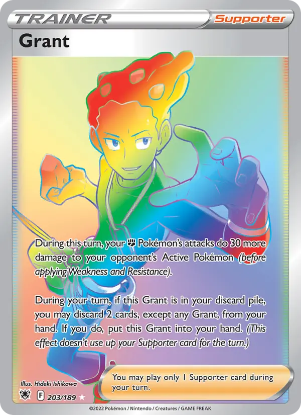 Grant Secret Rare Pokemon card #203 from Astral Radiance