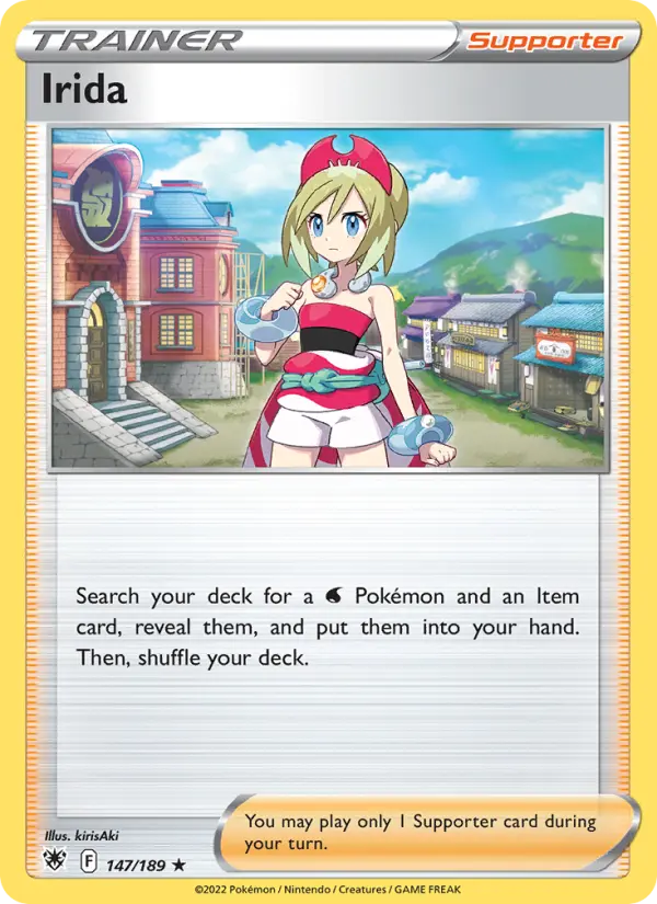Irida Holo Rare Pokemon card #147 from Astral Radiance
