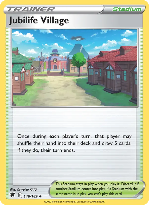 Jubilife Village Uncommon Pokemon card #148 from Astral Radiance