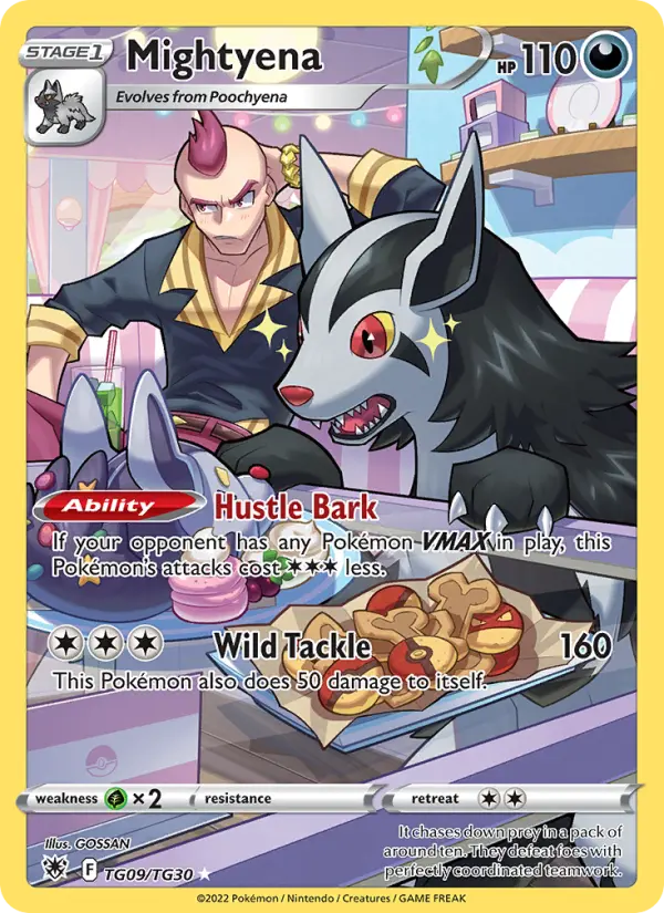 Mightyena Rare Pokemon card #TG09 from Astral Radiance