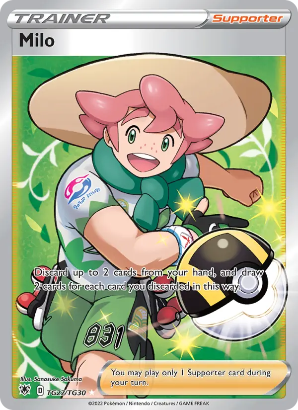 Milo Ultra Rare Pokemon card #TG27 from Astral Radiance