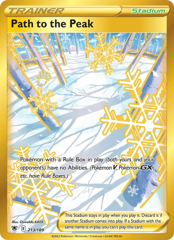 Path to the Peak Secret Rare Pokemon card #213 from Astral Radiance
