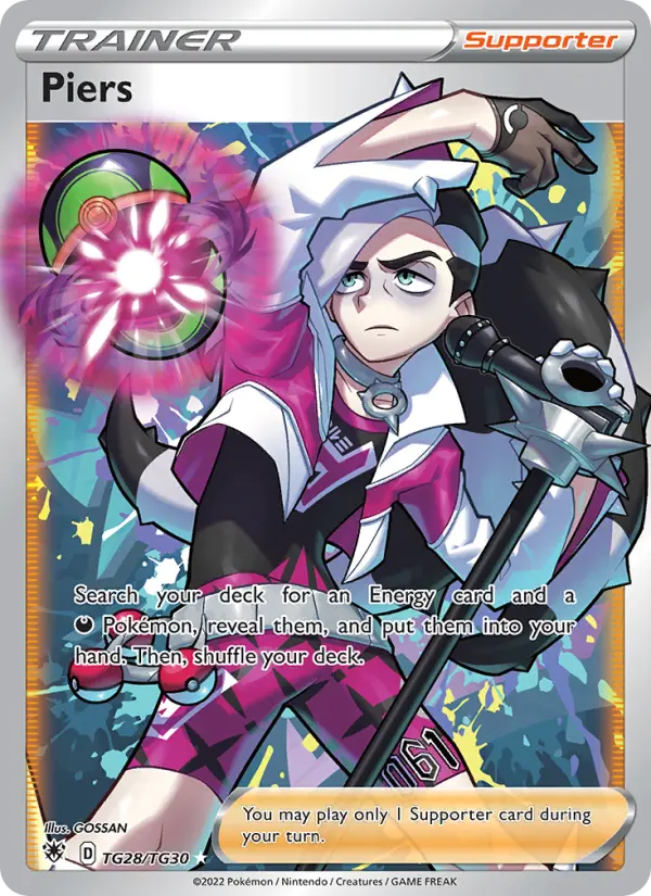 Piers Ultra Rare Pokemon card #TG28 from Astral Radiance