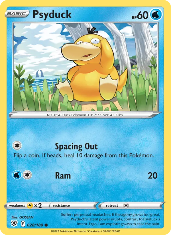 Psyduck Common Pokemon card #028 from Astral Radiance