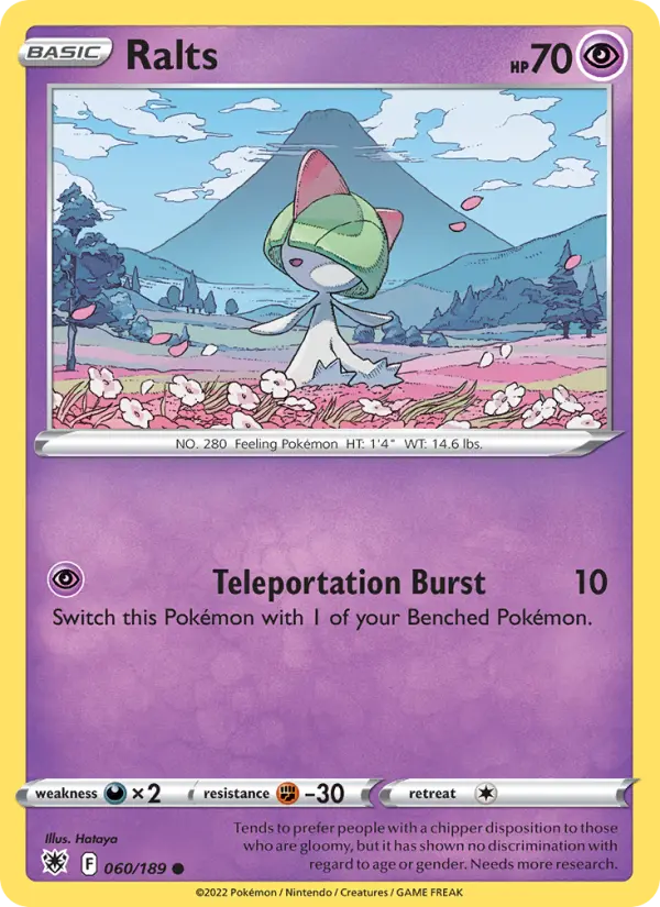 Ralts Common Pokemon card #060 from Astral Radiance