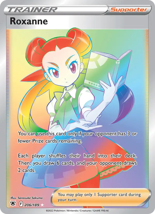 Roxanne Secret Rare Pokemon card #206 from Astral Radiance