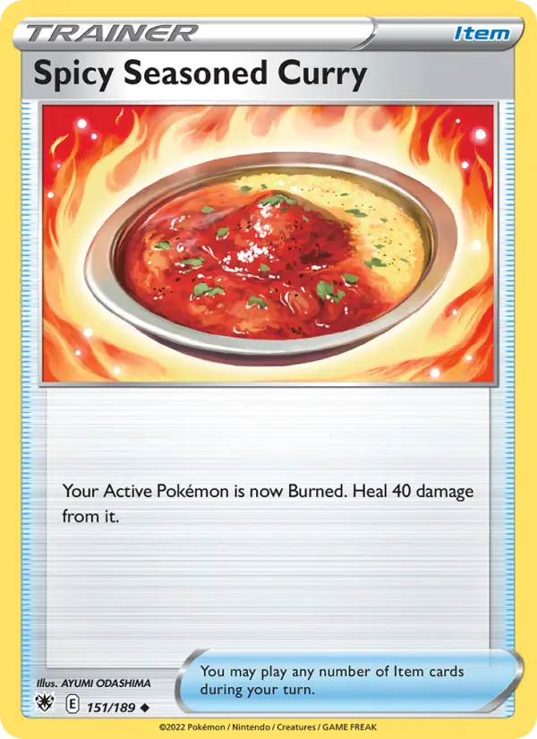 Spicy Seasoned Curry Uncommon Pokemon card #151 from Astral Radiance