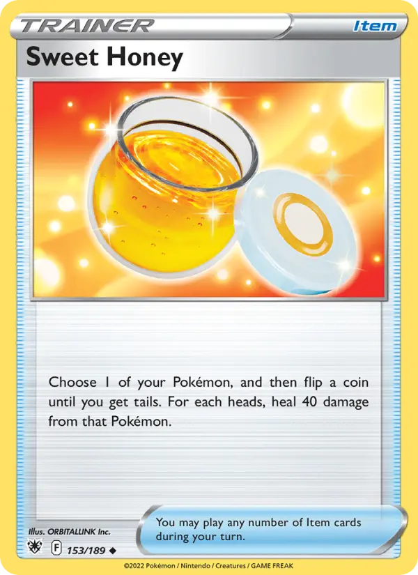 Sweet Honey Uncommon Pokemon card #153 from Astral Radiance