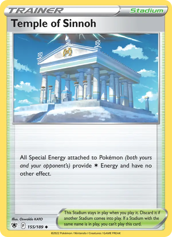 Temple of Sinnoh Uncommon Pokemon card #155 from Astral Radiance
